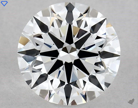1.37 carat D VS1 lab grown diamond