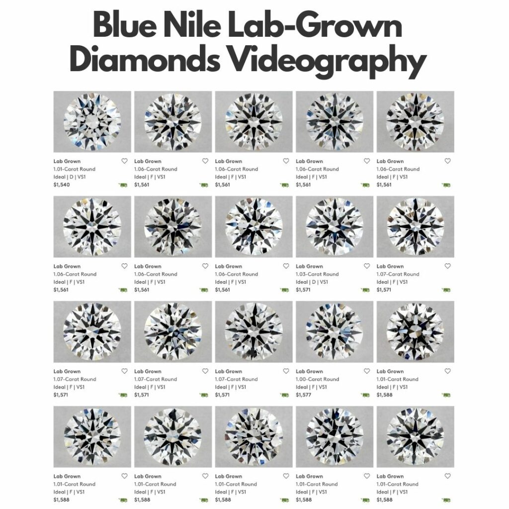 Blue Nile reviews lab-grown diamonds videography