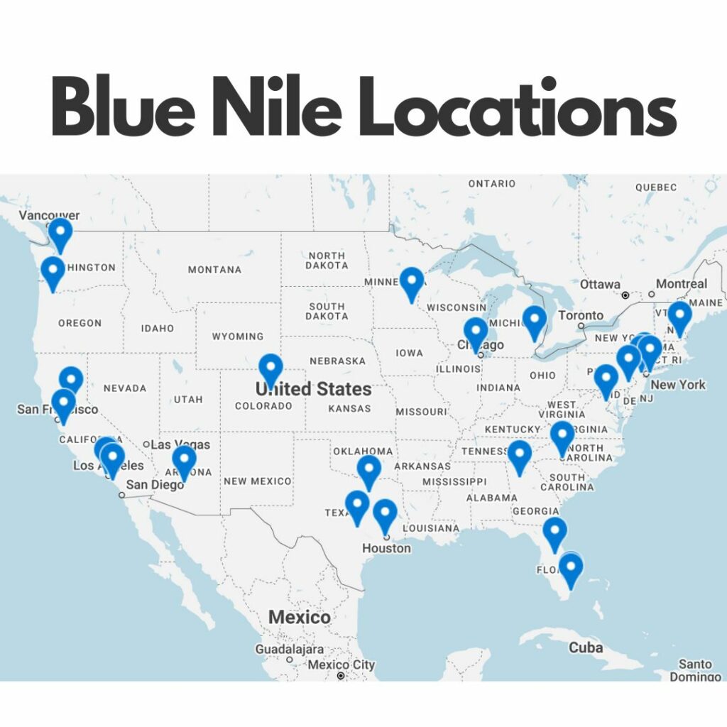 Blue Nile showroom locations