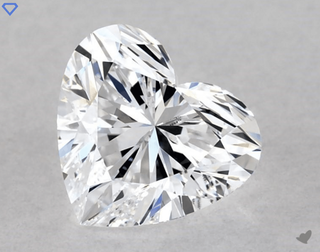 Heart-shaped diamonds​