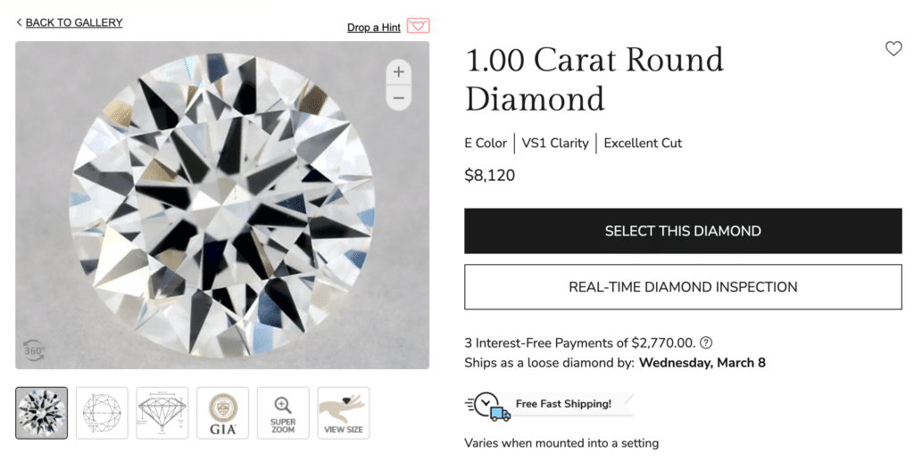 lab-grown diamonds resale value vs natural diamonds resale value on james allen