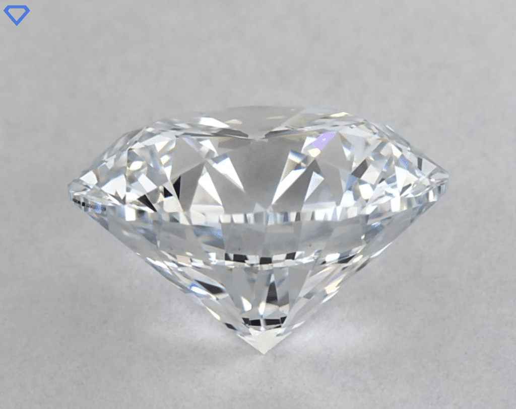 low quality F color lab-grown diamond
