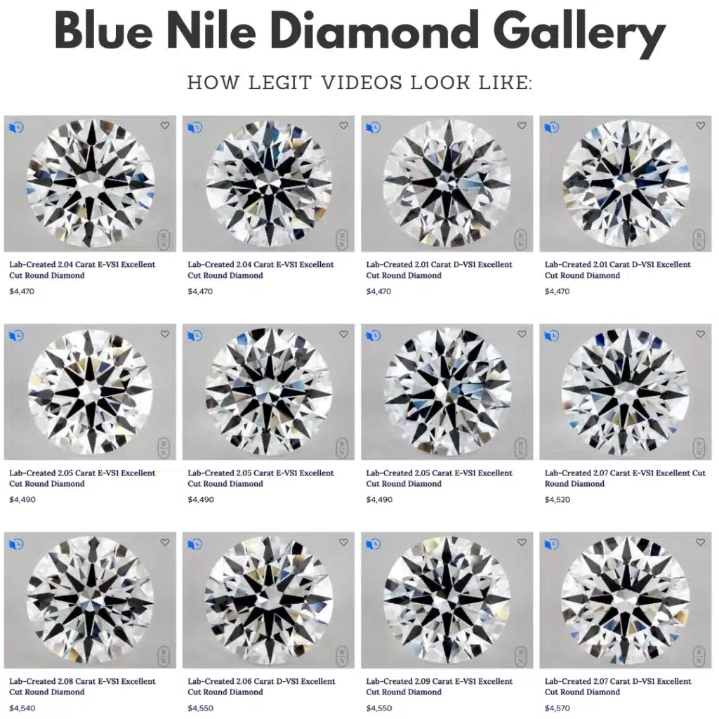 rare carat vs blue nile diamond videos quality
