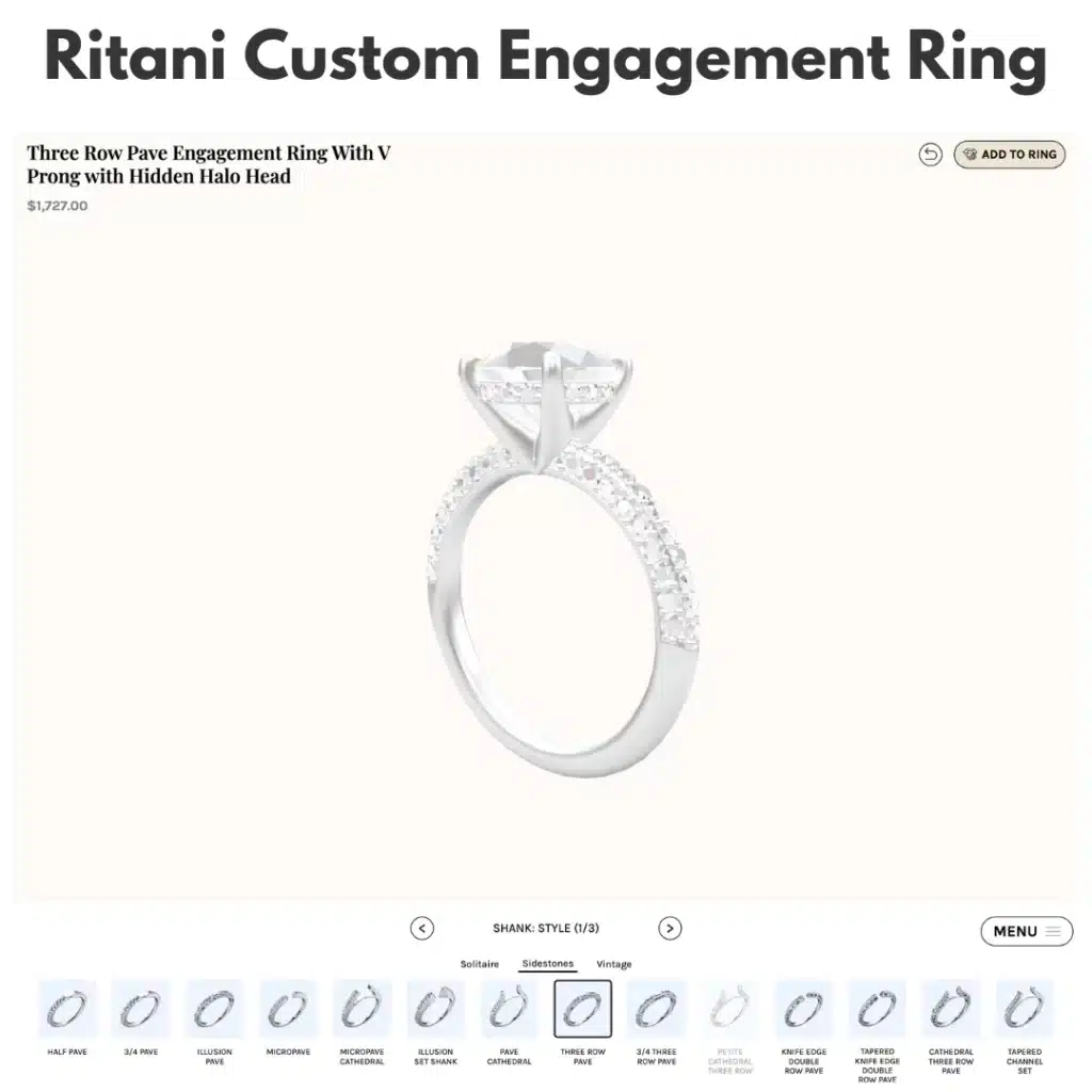 ritani custom engagement ring