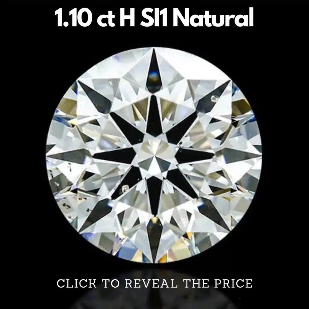 1 carat H SI1 natural diamond
