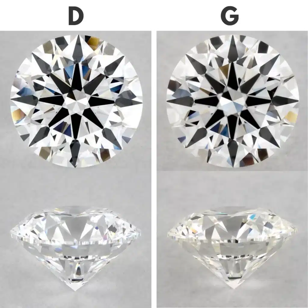 D vs G color diamond