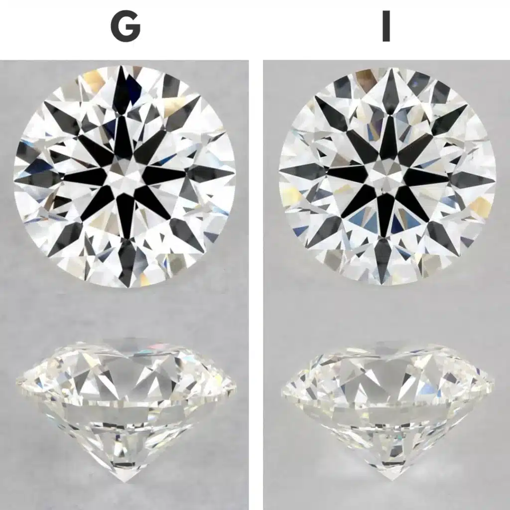 G vs I color diamond