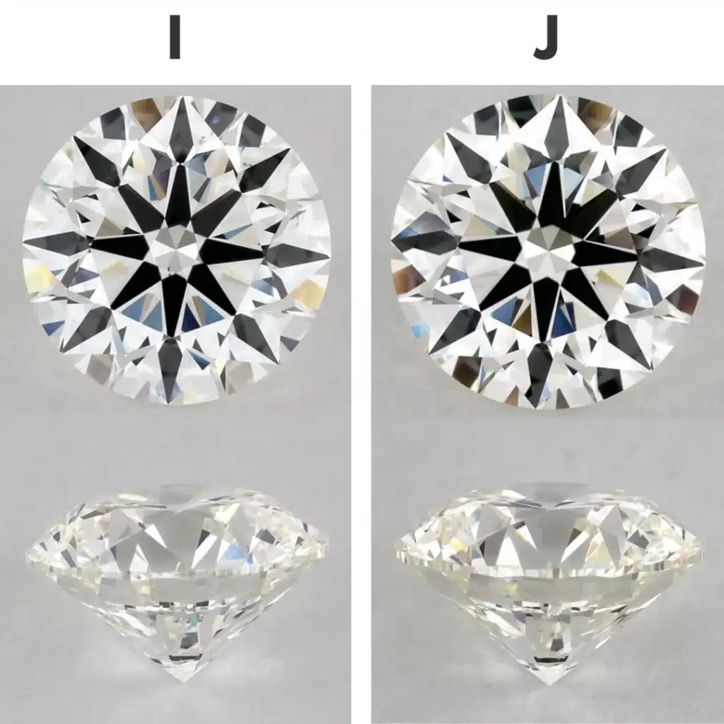 I vs J color diamond