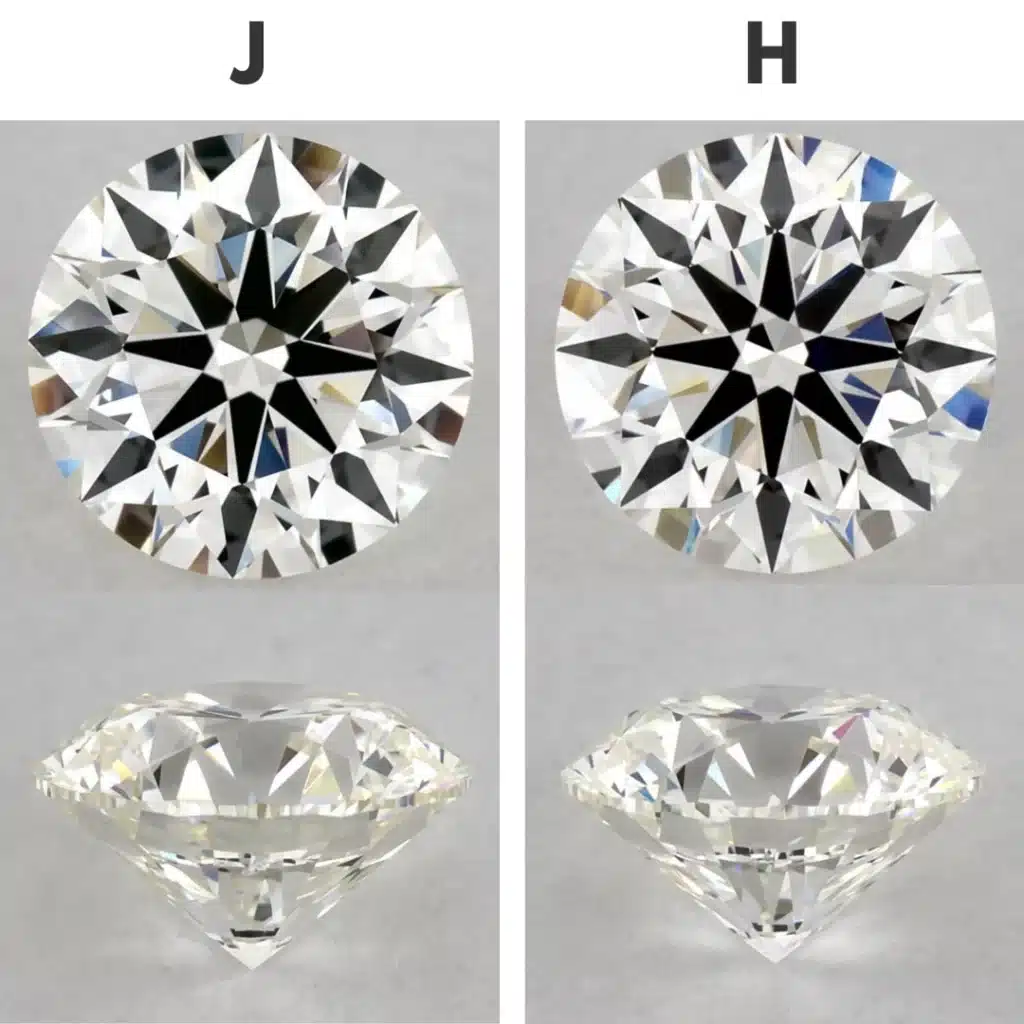 h vs J color diamond
